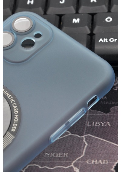 Apple Uyumlu iPhone 11 Uyumlu Mint Yeşil Renkli Yarı Şeffaf İnce Sert Kapak Kılıf Kamera Lens Korumalı Mint Yeşili -