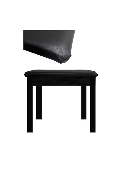 Midex TBX-144BK Gizli Bölmeli Piyano Taburesi Siyah (32x54x48)
