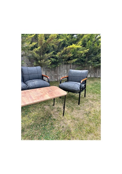 Bahçe Balkon Takımı Gri Gri