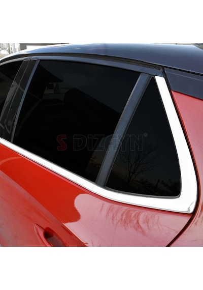S-Dizayn Opel Corsa F Krom Cam Çıtası 6 Prç. 2019 Üzeri