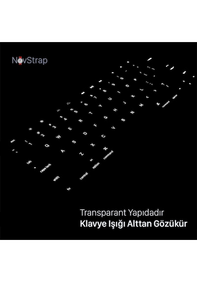 Macbook Air 13.6 İle Uyumlu Klavye Koruyucu Türkçe Q Şeffaf Silikon A2681 M2, A3113 M3, A3240