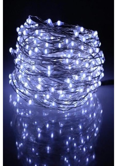 Pilli 5 Metre Dekoratif Peri Led Beyaz Aydınlatma Süsleme Lambası