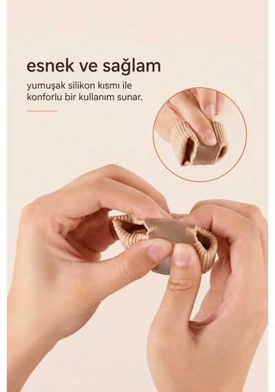 Ayak Baş Parmak Eğriliği Düzeltici Silikon Koruyucu 1 Adet