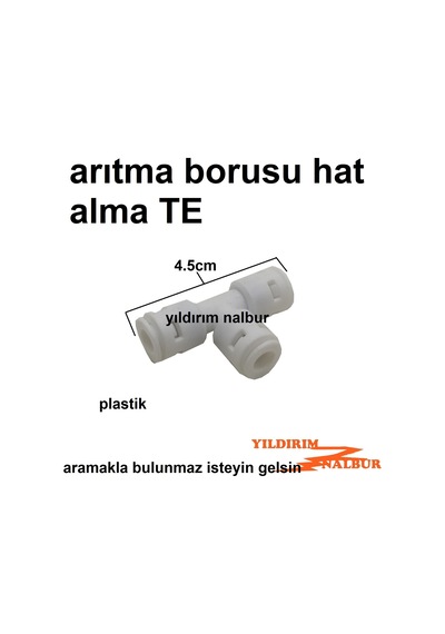 3 Adet Su Arıtma Borusu Te 3 Yol Ek Yapma Aparatı