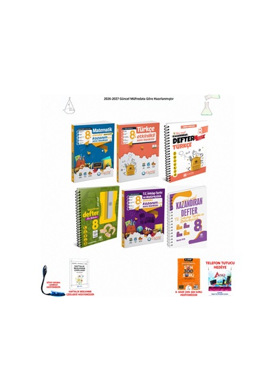 Çanta 8. Sınıf Lgs Tüm Dersler 217 6 Kitap Seti