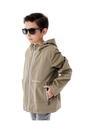 Benitto Kids Erkek Çocuk Kapüşonlu Mevsimlik Yağmurluk 51366 Kahve