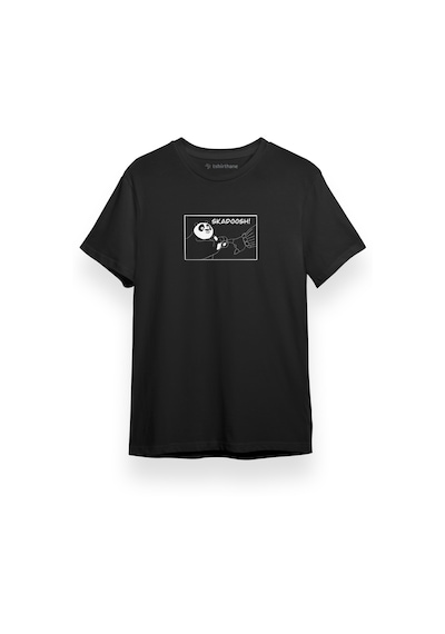 Kung Fu Panda Skadoosh Siyah Kısa Kol Erkek Tshirt 001