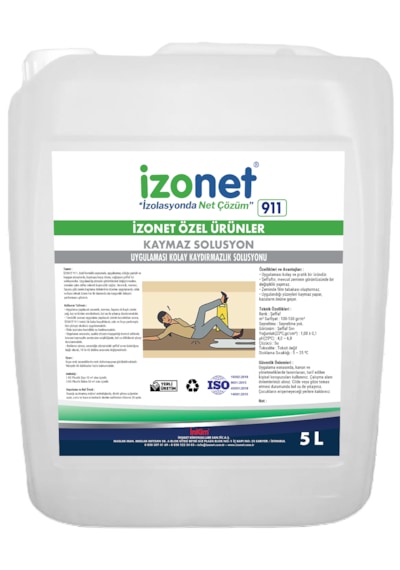 İzonet 911 Kaymaz Zemin Solusyonu 1 Lt