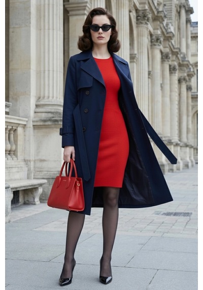 Pastelastore Pamuk Gabardin Uzun 110cm Astarlı Kemerli Kadın Trençkot 1111 Koyu Lacivert Pastelastore Pamuk Gabardin Uzun 110cm Astarlı Kemerli Kadın Trençkot 1111 Koyu Lacivert