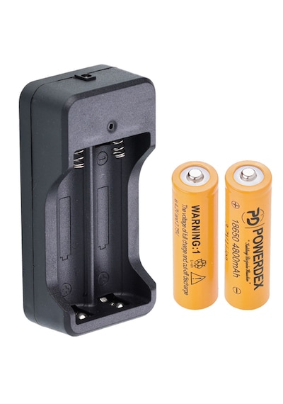Powerdex Profesyonel Şarjlı Taktik Tü-fek Avcı Kamp El Feneri Siyah