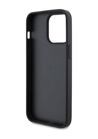 Apple Uyumlu iPhone 15 Pro Max Kılıf Ferrari Lisanslı Deri Dikişli Arka Yüzey Metal Logo Tasarımlı Kapak Kırmızı