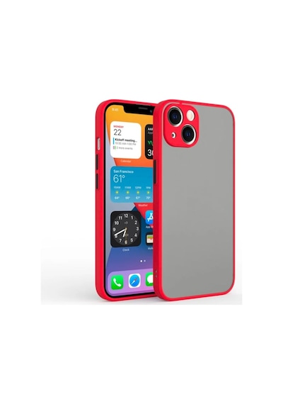 Apple Uyumlu  iPhone 13 Kilif Lens Korumali Mat Silikon Kapak 523932281