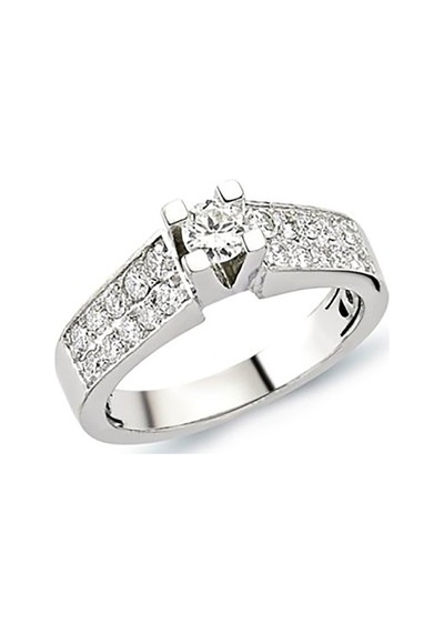 Tektaş Pırlanta Yüzük 0.90 Ct G-Vs 5.80 Gram 18 Ayar Altın