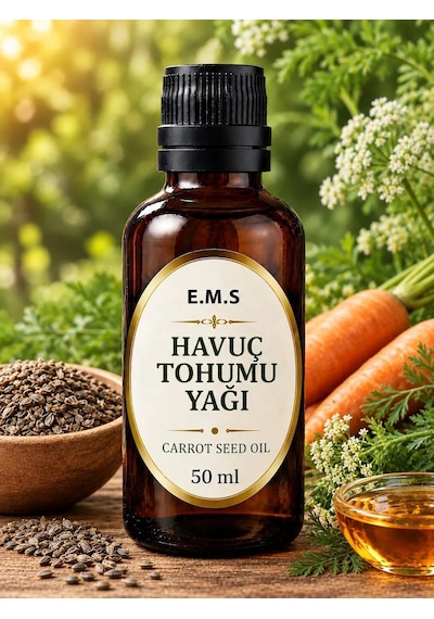 50 Ml Havuç Tohumu Yağı Carrot Seed Oil %100 Saf Soğuk Pres Doğal Havuç Yağı.