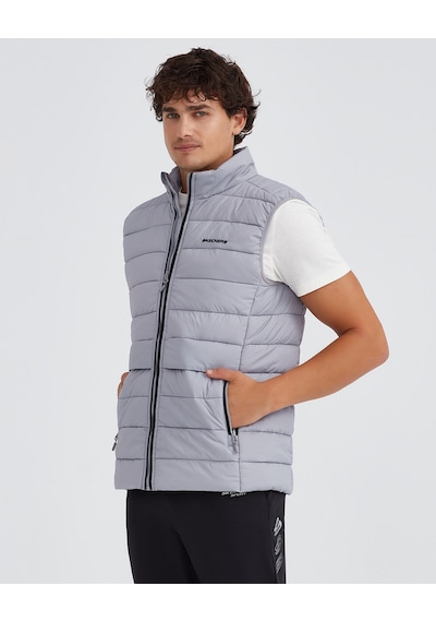 Skechers M Outerwear Padded Vest Erkek Gri Yelek S231241-035 Gri