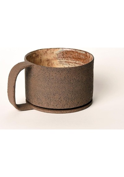 Toffee Kahverengi Kahve Fincanı 180 Ml Stoneware 1 Adet Beyaz - Çok Renkli