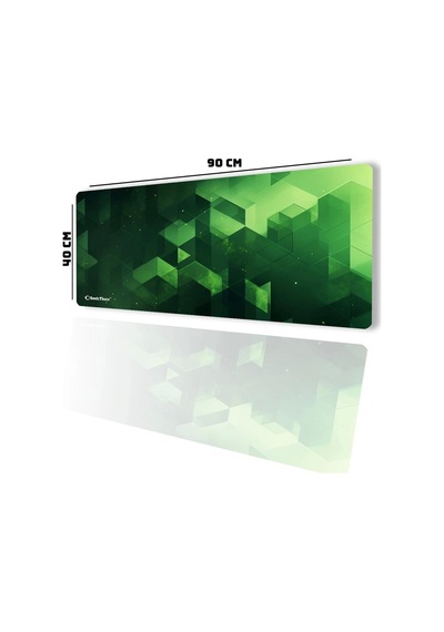 Sonictouch Ultragrand Zümrüt Yeşili Küpler Gamer Oyuncu Xxl Klavye Mouse Pad 40x90cm Mousepad