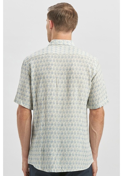 İmza Koyu Mavi Kısa Kollu Baskılı Düğmeli Yaka Keten Casual Slim Fit Dar Kesim Gömlek 1004240241 Koyu Mavi İmza Koyu Mavi Kısa Kollu Baskılı Düğmeli Yaka Keten Casual Slim Fit Dar Kesim Gömlek 1004240241 Koyu Mavi