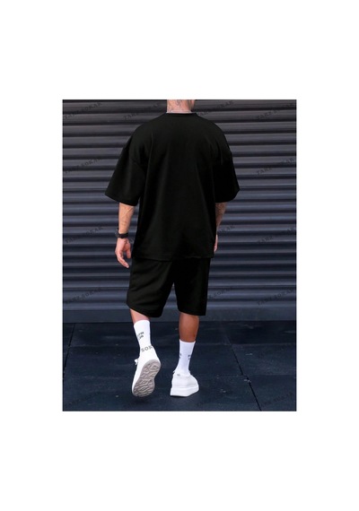 Alt/üst T-shirt Ve Şort Takımı Kod Alt175 Siyah