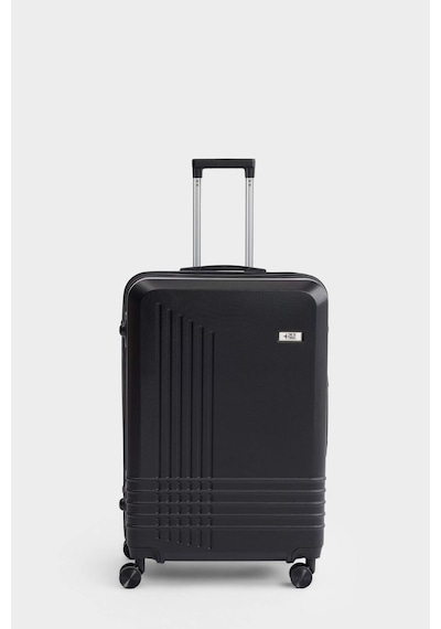 Defacto Unisex Sert Kapaklı Çekçekli Küçük Valiz H2404axnsbk61 Siyah-bk61