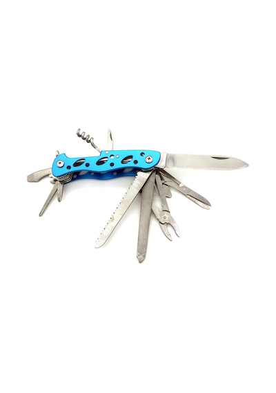 Valkyrie Çok Amaçlı İsveç Outdoor Kamp Çakısı 111mm Büyük Boy - Paslanmaz Çelik Mavi Mavi