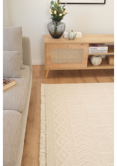 Kaşmir Halı 7/24 Iskandinav Zade 100 x 300  CM Salon Mutfak Halısı Yolluk Kilim
