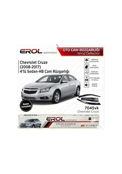 Chevrolet Cruze 2008-2017 4'lü Sedan Mugen Cam Rüzgarlığı