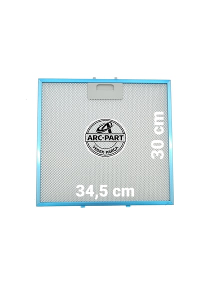 Arçelik Uyumlu Ade 606 G Gri Davlumbaz Alüminyum Filtre 34,5x30 Cm