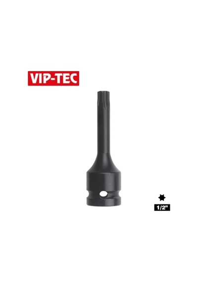 Vıp-tec 1/2 T55 Havalı Lokmalı Torx Uç Uzun 78 Mm