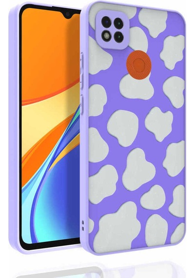 Xiaomi Redmi 9c Kılıf Desenli Kamera Korumalı Parlak Zore Nora Kapak NO6