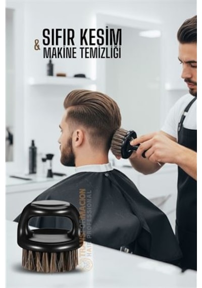 At Kılı Fade Fırça Berberler İçin Sıfır Kesim Ve Makine Temizleme Fırçası