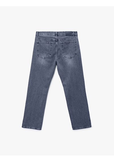 Koton Normal Bel Vintage Straight Fit Jean Pantolon İndigo Stone 6wam40186nd İndigo - Taş Koton Normal Bel Vintage Straight Fit Jean Pantolon İndigo Stone 6wam40186nd İndigo - Taş