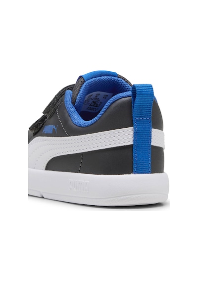 Puma Courtflex V3 V Inf Grı Erkek Çocuk Sneaker Gri-Beyaz