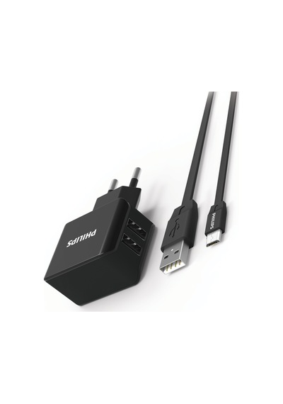 Philips Uyumlu Dlp2502M Seyahat Şarj & Kablo-Micro Usb
