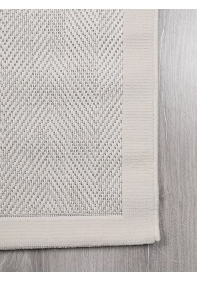 Sisal Vektör Kaymaz Tabanlı Kolay Silinebilir 2li Beyaz Banyo Paspas Seti 60x100-50x60