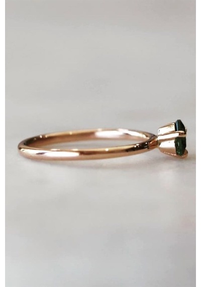 Amsterdam Green Topaz Yüzük - Ak563