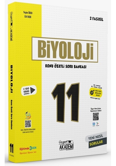 11.Sınıf Biyoloji Konu Özetli Soru Bankası  -  2 Fasikül -  Üçgen Akademi