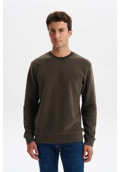 AR-MA Arma Erkek Regular Fit Örme Selanik Sweatshirt %65 Pamuk %35 Polyester, Karbon Fırçalı, Basic Bisiklet Yaka K30124698902 Haki AR-MA Arma Erkek Regular Fit Örme Selanik Sweatshirt %65 Pamuk %35 Polyester, Karbon Fırçalı, Basic Bisiklet Yaka K30124698902 Haki