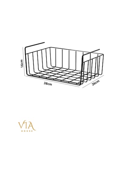 Dolap İçi Düzenleyici Kanguru Raf Asılabilir Raf Fincanlık Tabaklık Organizer Metal 35 X 26 Siyah Tr Diğer