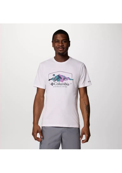 Columbia Csc M Brush With Nature Ss Tee Erkek Kısa Kollu Tişört Cs0411 Beyaz