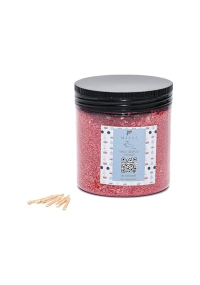 Pembe Yaratıcı Inci Tozu Mum 30 Adet Fitil İle Bırlıkte -250 Gr Çok Renkli
