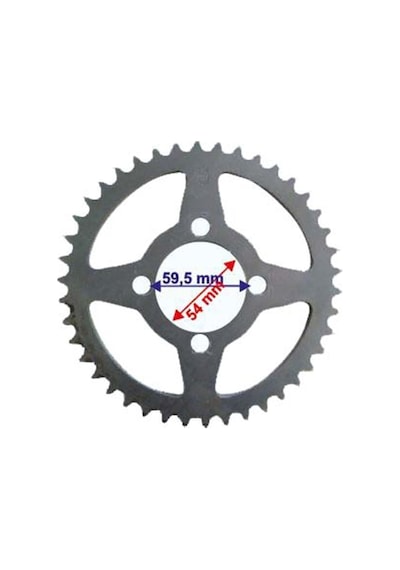 Honda Honda Cbr 125 Uyumlu R Arka Dişli 428-42T Iç 54 Mm (2004-20