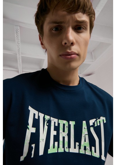 Everlast Boxing Club Logo Lacivert Erkek Tişört Lacivert
