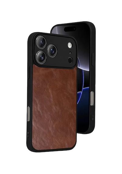 Durukar Apple, Uyumlu iPhone 17 Pro Max Aras Deri Kapak - Taba