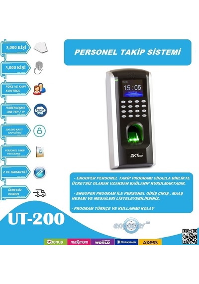ZK TECO SF200 PARMAKİZİ KART GEÇİŞ SİSTEMİ