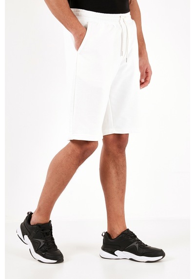 Buratti Pamuklu Belden Bağlamalı Cepli Regular Fit Erkek Short 5908042 Ekru