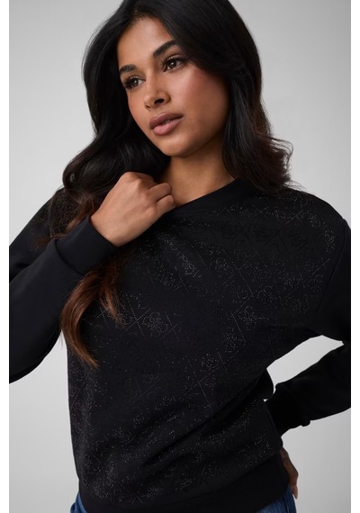 Guess Crysta Kadın Sweatshirt W6bq14k6060 Siyah