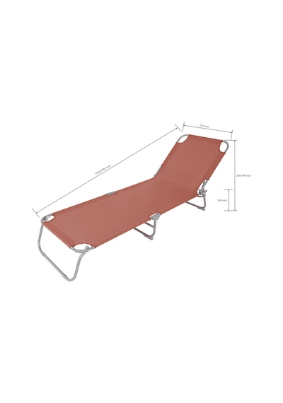 Koçtaş Curacao Terracotta Şezlong Çok Renkli