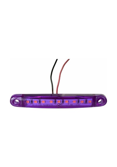 12v-24v Parmak Lamba 9-ledli Mor 100 15 Mm