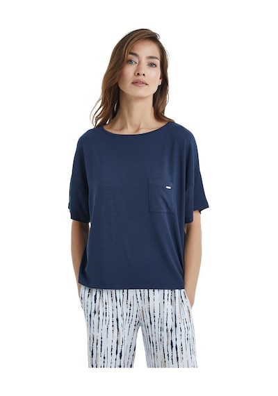 Blackspade Kadın Kısa Kol Lacivert Lenzing Micro Modal Pijama Takımı C2t7n3o15 001